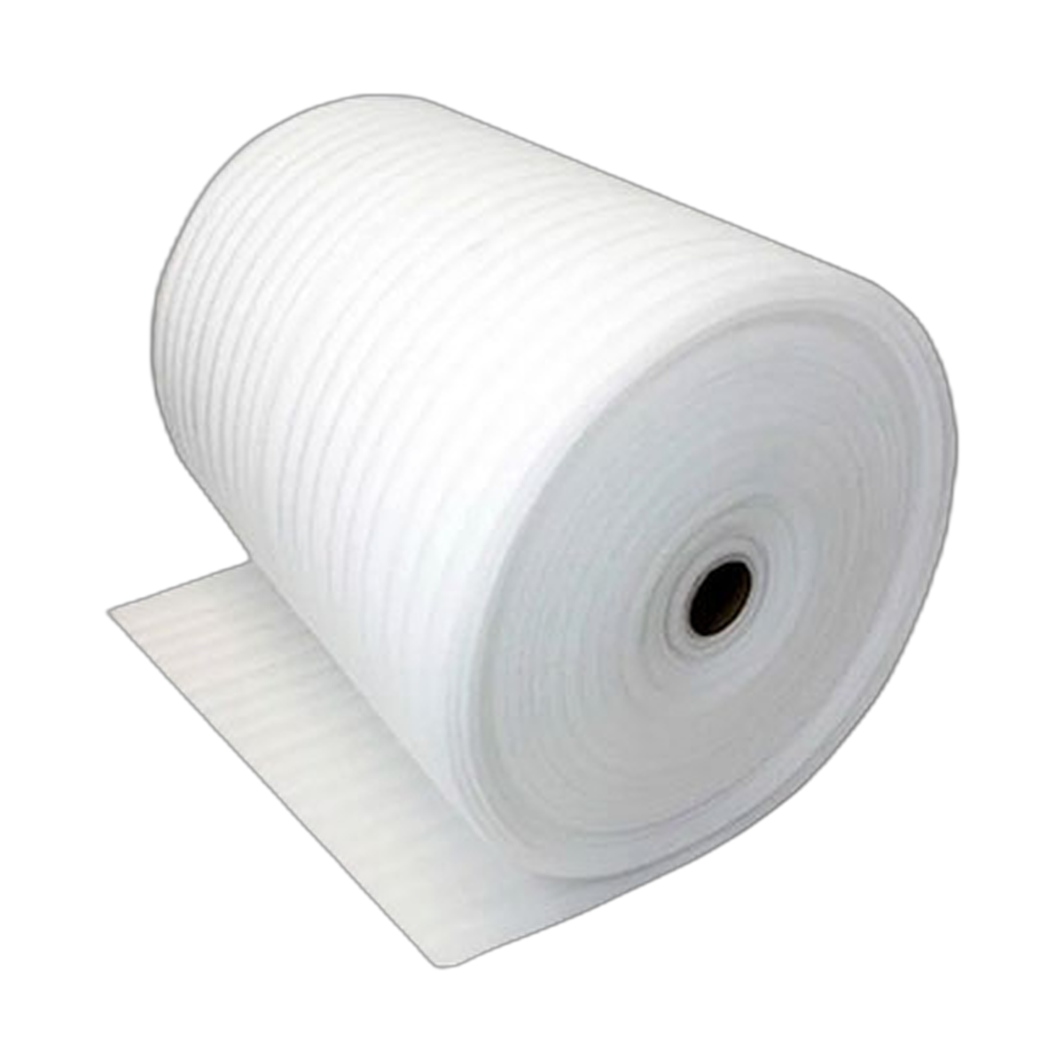 Rollo de foam blanco.